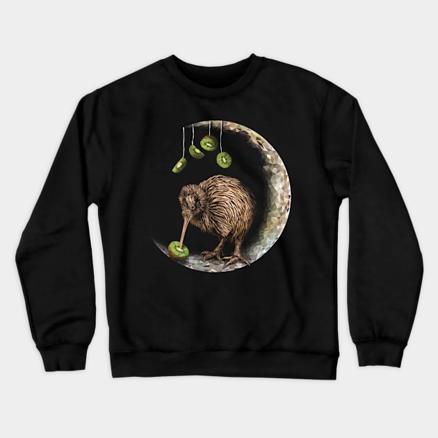 North Island brown kiwi Crewneck Sweatshirt by Renasingsasong